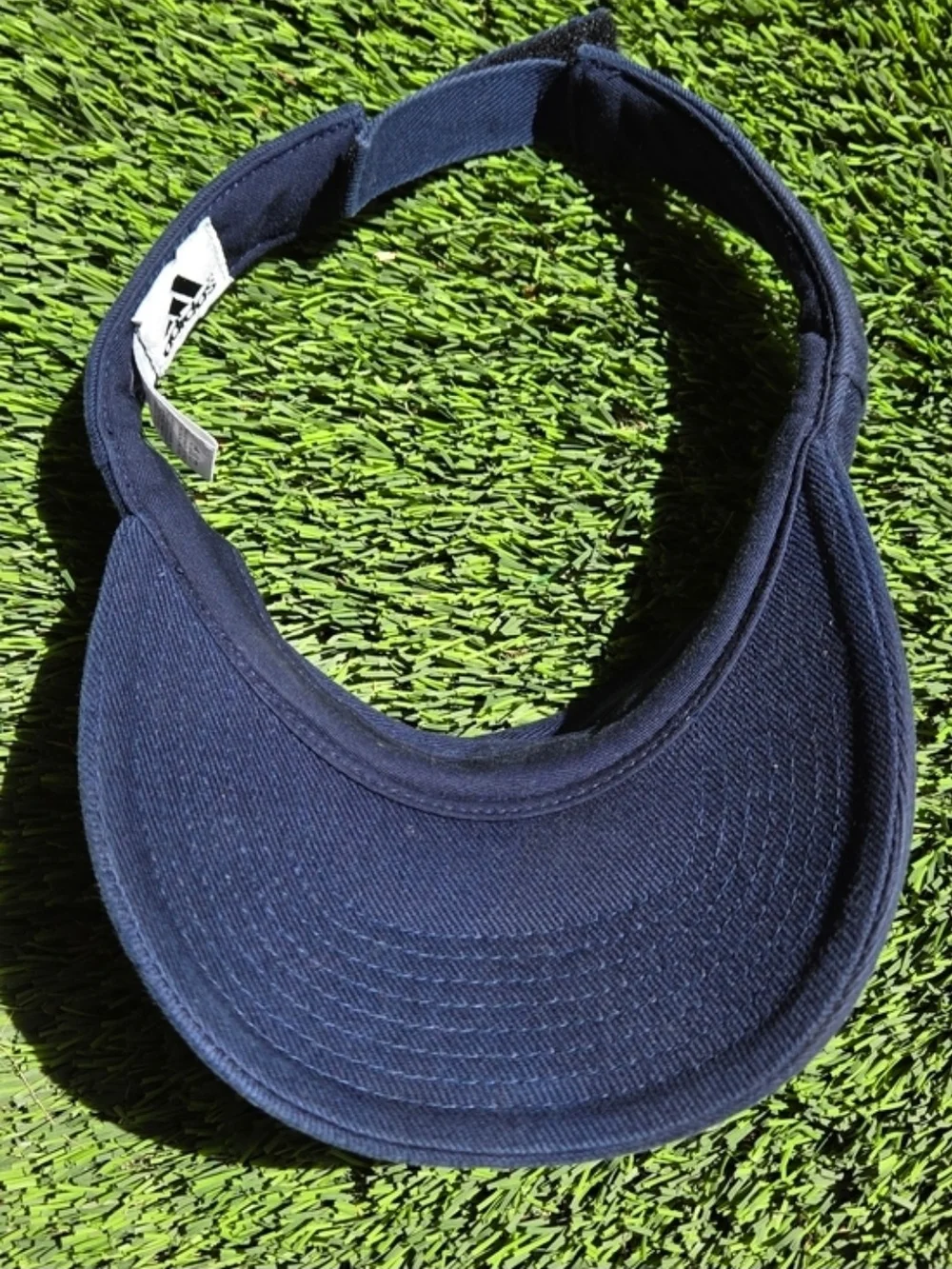Adidas Navy Visor with White Logo